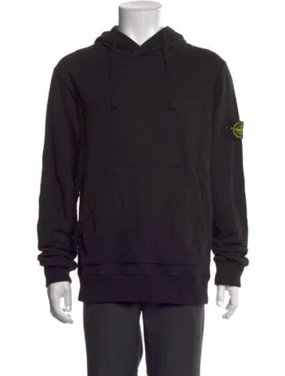 Pre-owned Stone Island Crew Neck Long Sleeve Hoodie In Black
