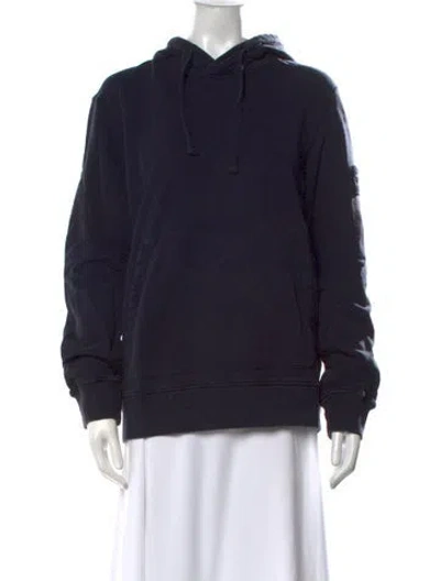 Pre-owned Stone Island Crew Neck Long Sleeve Hoodie In Black
