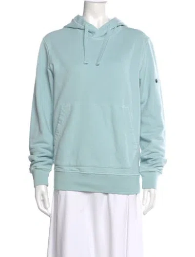 Pre-owned Stone Island Crew Neck Long Sleeve Hoodie In Blue
