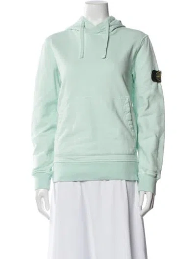 Pre-owned Stone Island Crew Neck Long Sleeve Hoodie In Green