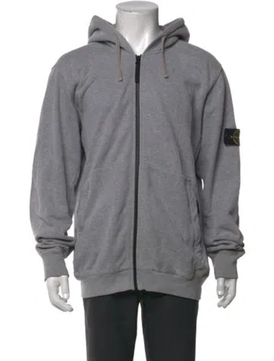 Pre-owned Stone Island Crew Neck Long Sleeve Hoodie In Grey