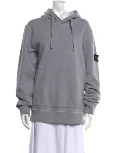 Pre-owned Stone Island Crew Neck Long Sleeve Hoodie In Grey