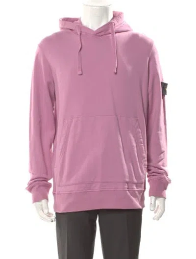 Pre-owned Stone Island Crew Neck Long Sleeve Hoodie In Pink