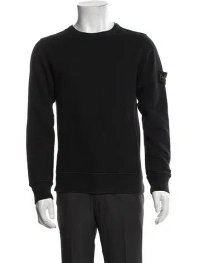 Pre-owned Stone Island Crew Neck Long Sleeve Sweatshirt In Black