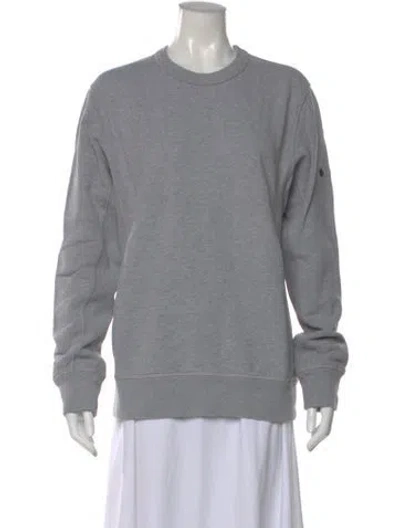 Pre-owned Stone Island Crew Neck Long Sleeve Sweatshirt In Gray