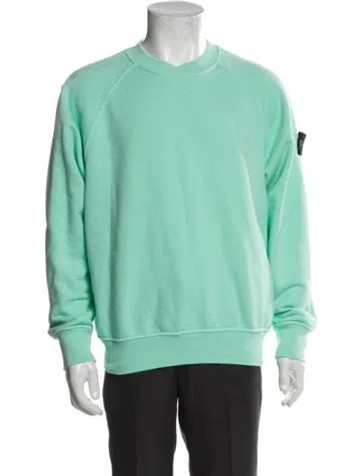 Pre-owned Stone Island Crew Neck Long Sleeve Sweatshirt In Green
