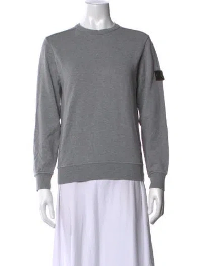 Pre-owned Stone Island Crew Neck Long Sleeve Sweatshirt In Grey