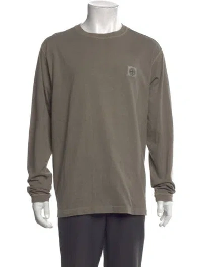 Pre-owned Stone Island Crew Neck Long Sleeve T-shirt In Neutral