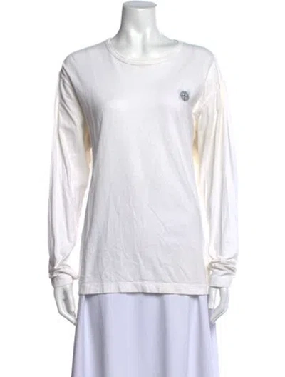 Pre-owned Stone Island Crew Neck Long Sleeve T-shirt In Neutral