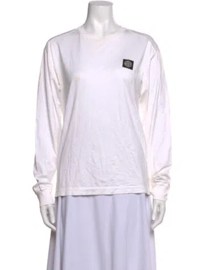 Pre-owned Stone Island Crew Neck Long Sleeve T-shirt In Neutrals