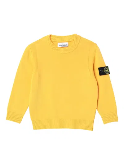STONE ISLAND CREW-NECK PATCH-POCKET JUMPER