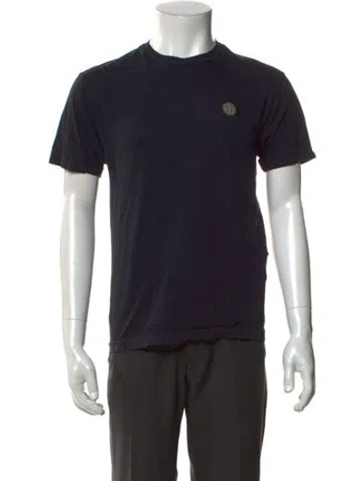Pre-owned Stone Island Crew Neck Short Sleeve T-shirt In Black