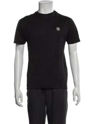 Pre-owned Stone Island Crew Neck Short Sleeve T-shirt In Black
