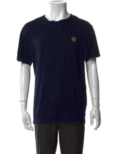 Pre-owned Stone Island Crew Neck Short Sleeve T-shirt In Black