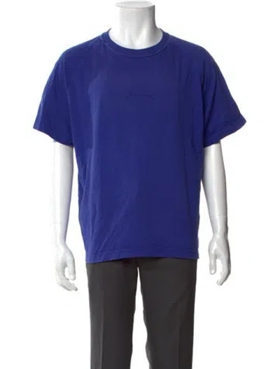 Pre-owned Stone Island Crew Neck Short Sleeve T-shirt In Blue