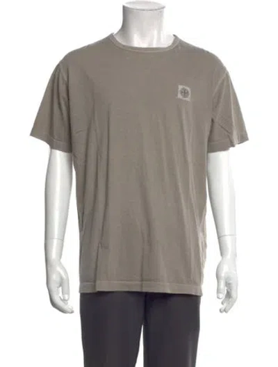 Pre-owned Stone Island Crew Neck Short Sleeve T-shirt In Gray