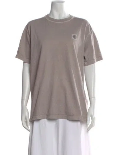 Pre-owned Stone Island Crew Neck Short Sleeve T-shirt In Gray