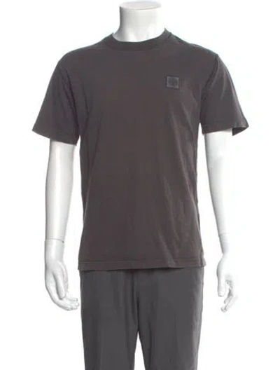 Pre-owned Stone Island Crew Neck Short Sleeve T-shirt In Gray