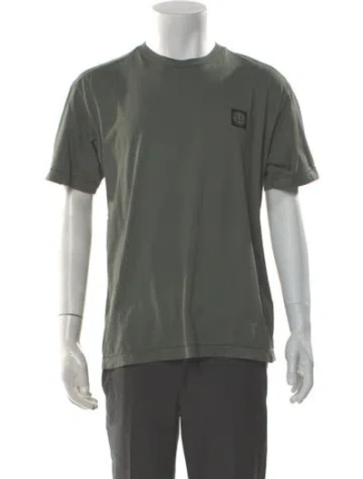 Pre-owned Stone Island Crew Neck Short Sleeve T-shirt In Green