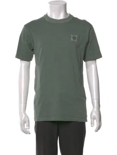 Pre-owned Stone Island Crew Neck Short Sleeve T-shirt In Green