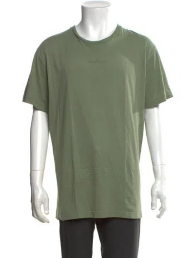 Pre-owned Stone Island Crew Neck Short Sleeve T-shirt In Green