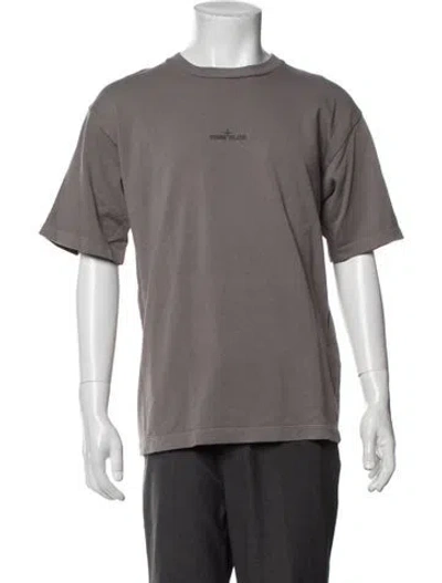 Pre-owned Stone Island Crew Neck Short Sleeve T-shirt In Grey