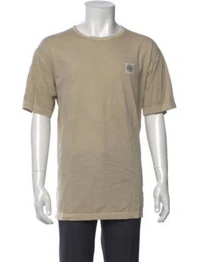 Pre-owned Stone Island Crew Neck Short Sleeve T-shirt In Neutrals