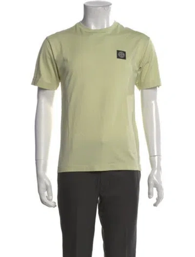 Pre-owned Stone Island Crew Neck Short Sleeve T-shirt In Yellow