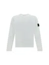 Stone Island Crew-neck Sweater In Bianco