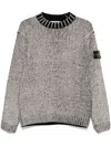 Stone Island Crew-neck Sweater In Black