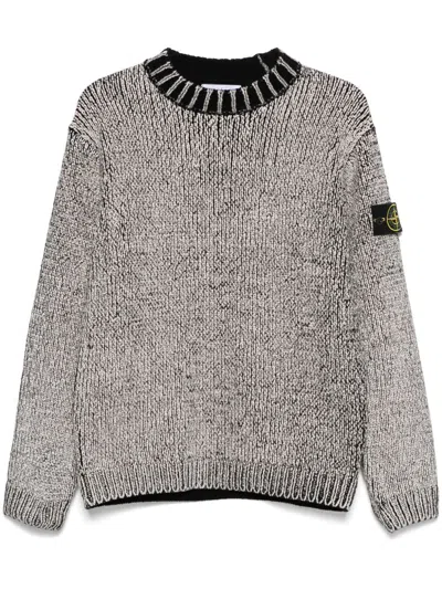 Stone Island Crew-neck Sweater In Black