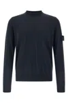 Stone Island Crew-neck Sweater Sweaters And Cardigans Blue In Blue
