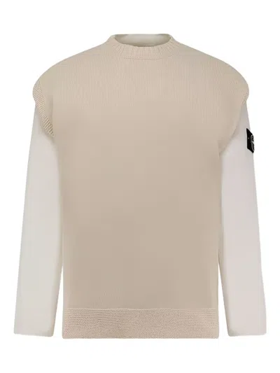 Stone Island Crew-neck Sweater In Brown