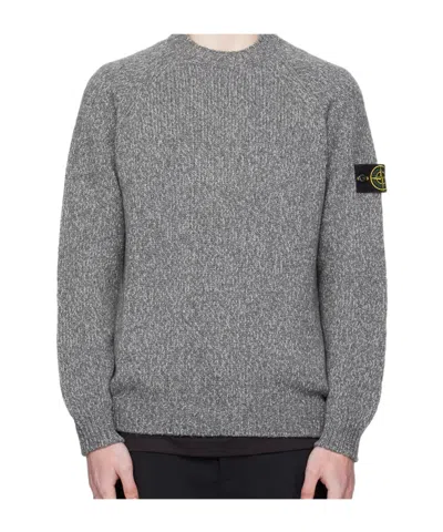 Stone Island Crew Neck Sweater In Gray