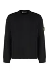 Stone Island Light Rws Geelong Wool Sweater In Black
