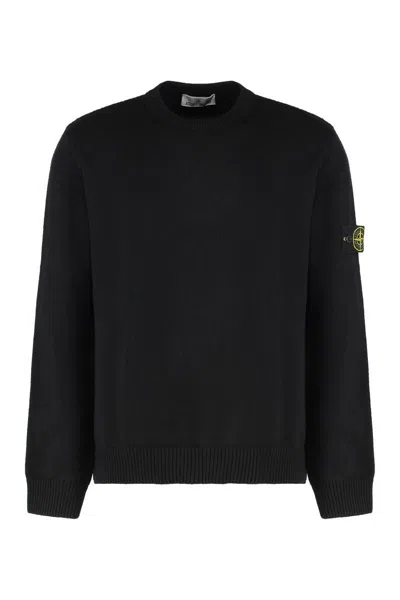 STONE ISLAND STONE ISLAND CREW NECK SWEATER IN COTTON
