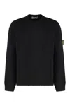 Stone Island Cotton Crew Neck Knitwear Sweater In Black