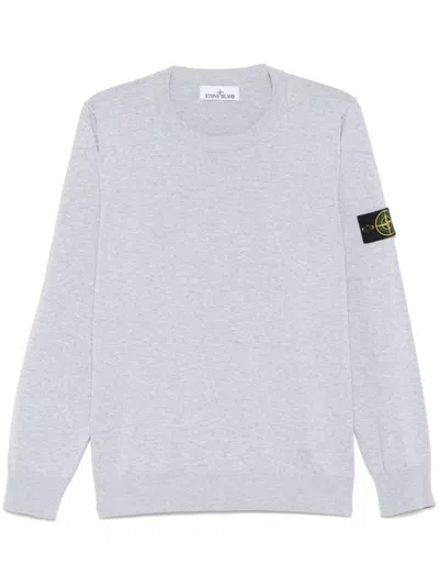 STONE ISLAND STONE ISLAND CREW NECK SWEATER IN SOFT ORGANIC COTTON