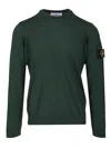 Stone Island Crew Neck Sweater Knitwear Green In Green