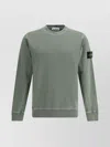 Stone Island Crew Neck Sweater Long Sleeves In Green