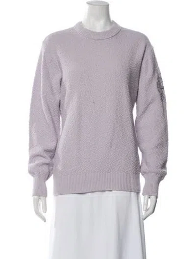 Pre-owned Stone Island Crew Neck Sweater In Purple