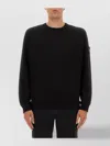 Stone Island Lightweight Wool Crew Neck Sweater With Raglan Sleeves