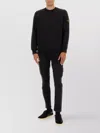 Stone Island Cotton Sweatshirt In Black
