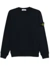 Stone Island Midnight Blue Wool Blend Sweater In Black