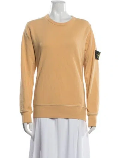 Pre-owned Stone Island Crew Neck Sweater In Yellow