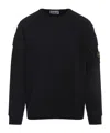 Stone Island Cotton Sweatshirt In Black