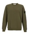 Stone Island Green Cotton Crewneck Sweatshirt