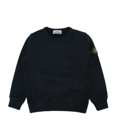Stone Island Crew Neck Sweatshirt In Black
