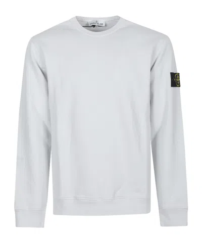 STONE ISLAND CREW-NECK LOGO-PATCH SWEATSHIRT