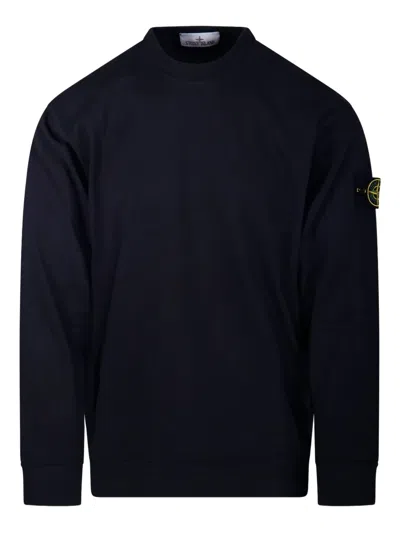 Stone Island Crew-neck Sweatshirt In Blue